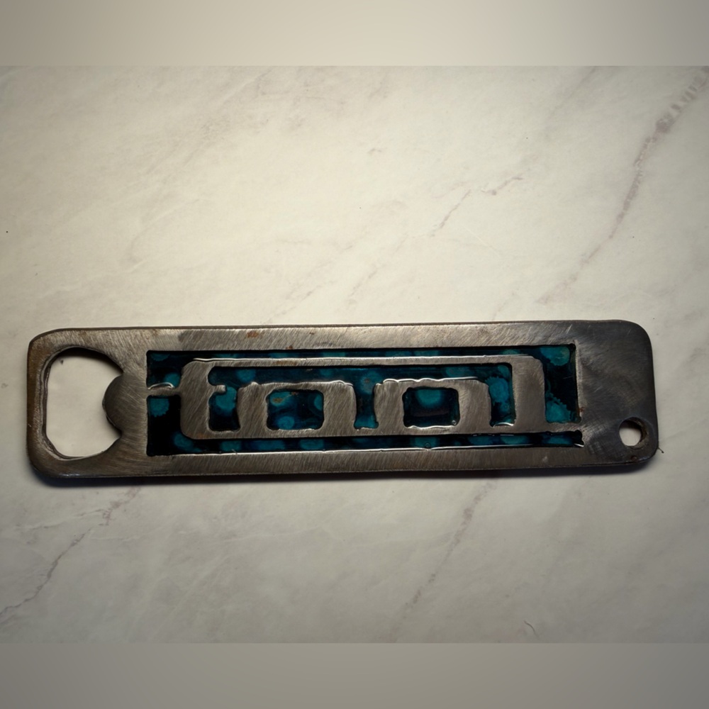 One of a Kind Tool 10,000 Days Metal Bottle Opener with Blue Accents - Picture 3 of 5